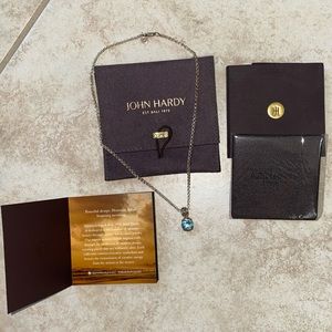 John Hardy Batu Sari Blue Topaz pendant necklace
